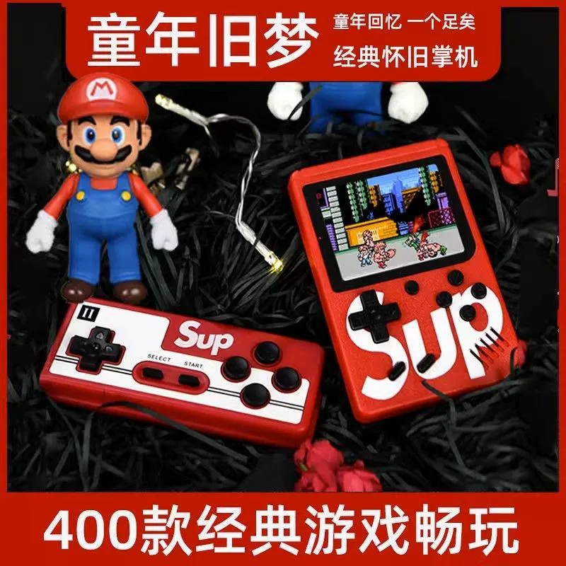 SUP супер крутая игровая консоль большой экран портативная консоль 400 игр Супер Майор Марио Танк 8090 двойная телевизионная игровая приставка