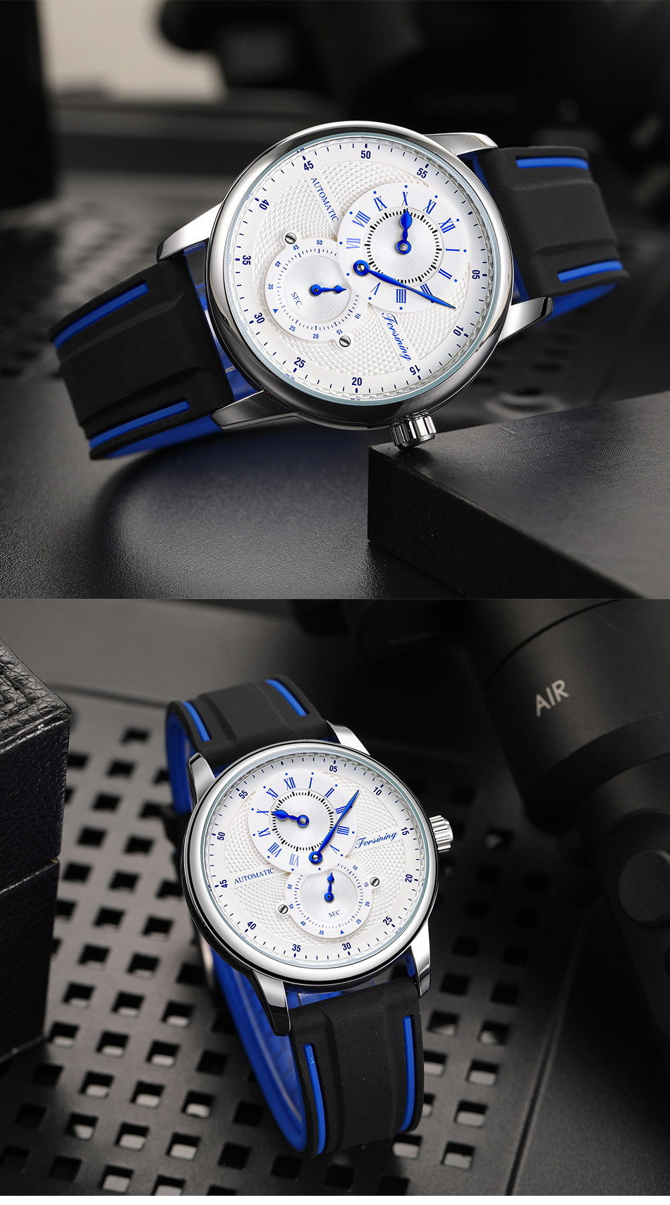 Automatic Mechanical Watch For Men And Women Round Design_voghion.com