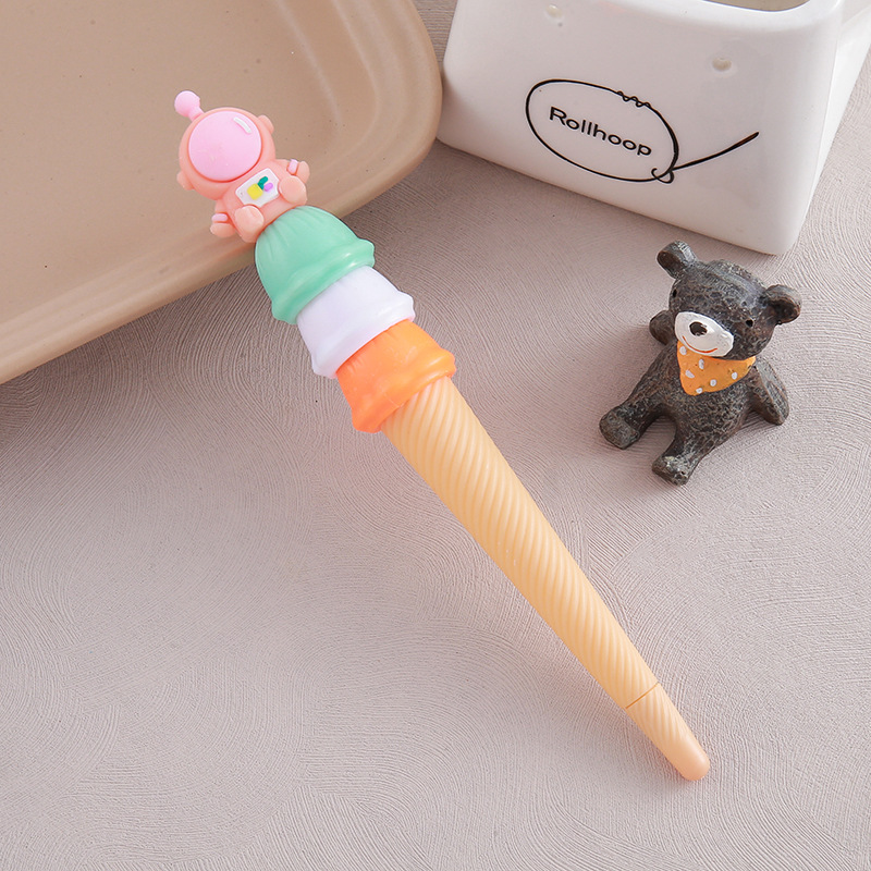 Bolígrafo de góner Haagen-Dazs Bolígrafo de góner de cono de dibujos animados Bolígrafo de góner de helado Papelería creativa Regalo de premio para estudiantes