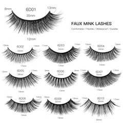Cross-border new 5-pair set of chemical fiber false eyelashes, naturally thick, one-piece eyelashes, three-dimensional multi-layer grafted eyelashes