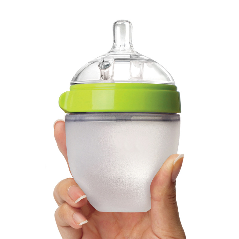 跨境宝宝奶瓶新生婴儿液态硅胶奶瓶Baby silicone feeding bottle|undefined