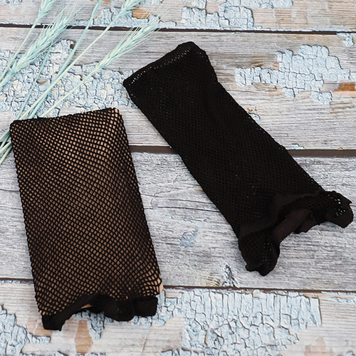 Highly elastic mesh wig hair net, extended hood hair net, hair pockets on both ends