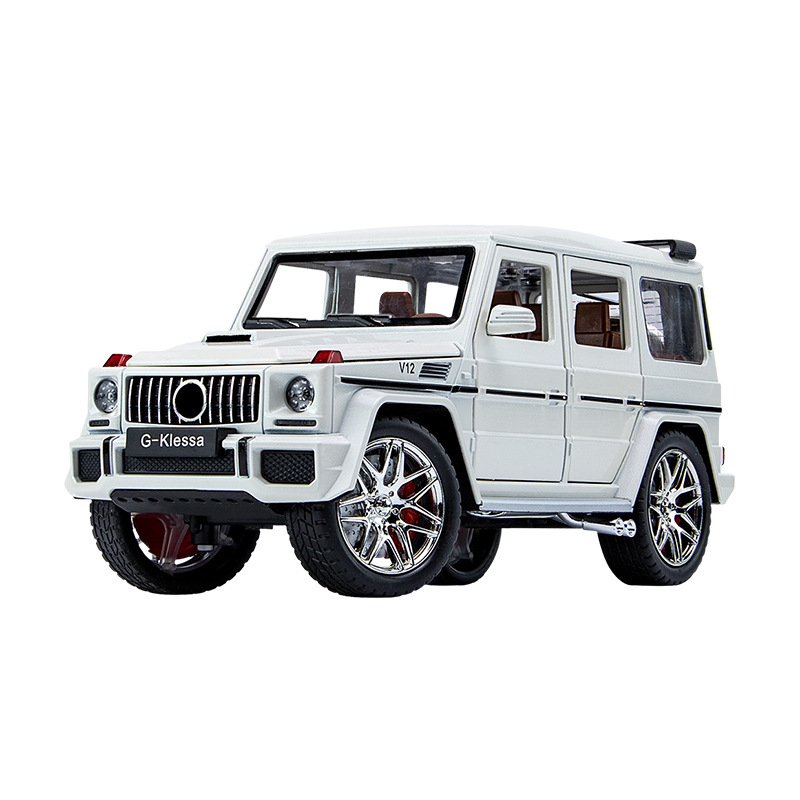 Car 24032 foam box G63 off-road vehicle 1/24 simulation children's acousto-optic pullback alloy car model toy Car 24032 foam box G63 off-road vehicle 1/24 simulation children's acousto-optic pullback alloy car model toy