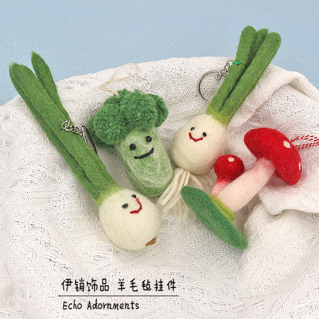 Nepal Custom Needle Felted Handmade Wool Felt Finished Product Pendant Cartoon S