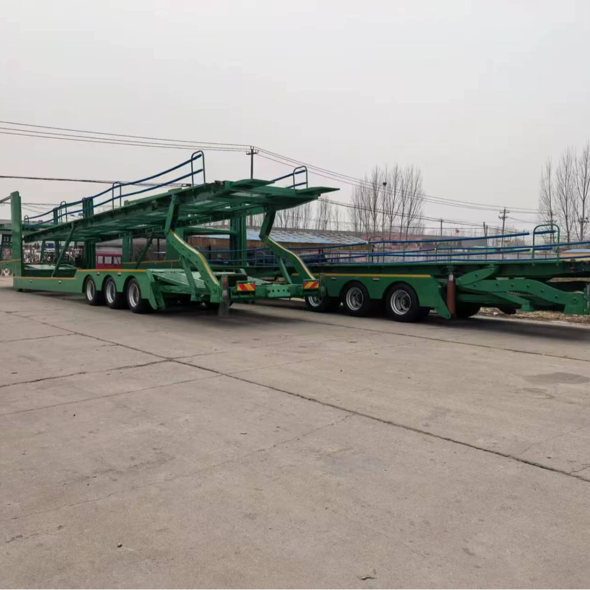 Автовоз полуприцеп 6-позиционный автовоз полуприцеп 8-позиционный автовоз полуприцеп 17.5m Автовоз полуприцеп