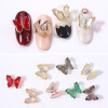 Metal nail decoration, three dimensional crystal for finger, simple and elegant design, 12 colors