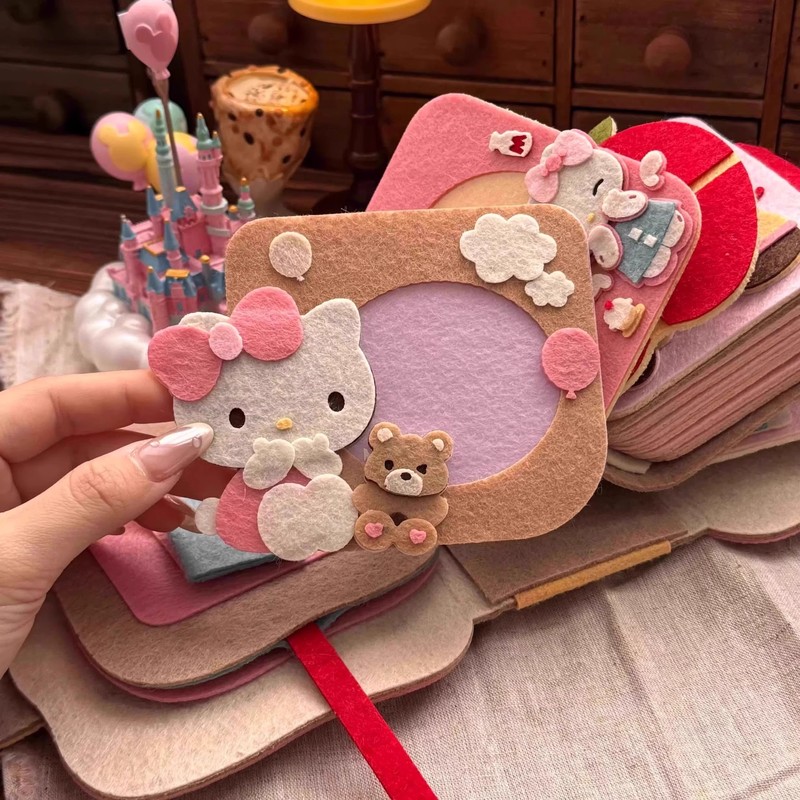 kitty不织布成品手工创意diy照片少女心拍立得收纳卡包纪念册送礼|undefined