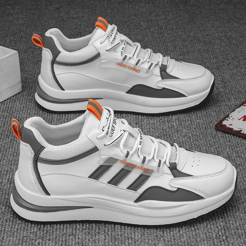 Ad nuevo estilo trébol mid-top zapatos de hombre Zapatos de argán transpirable impermeable cuero suave inferior antideslizante deportes zapatos casuales zapatos de moda