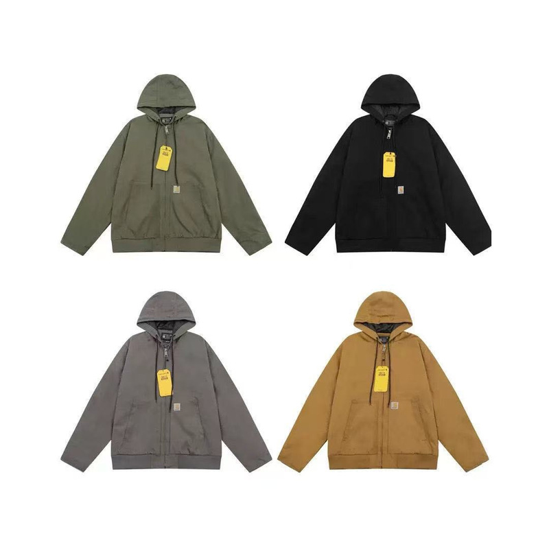 Foreign Trade American Carter J130 Classic American Canvas Hooded Work Jacket Plus Cotton Heavy Men's and Women's Jacket Trendy