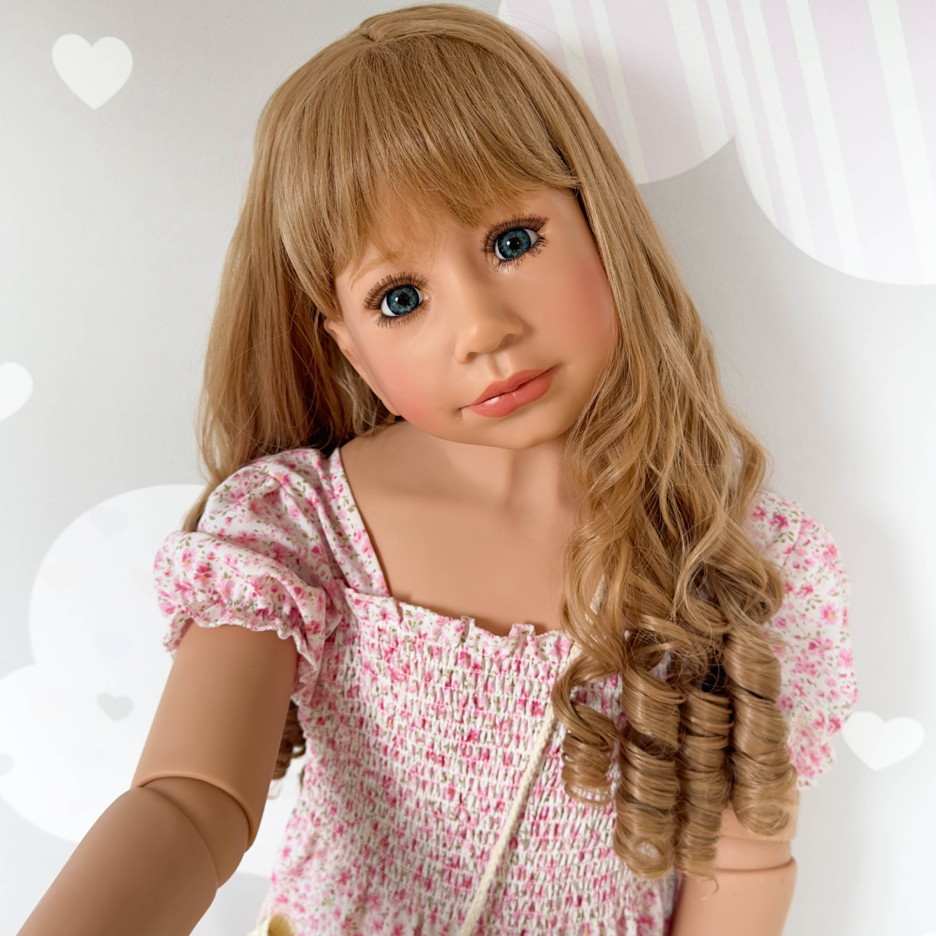 Muñeca grande de 120 cm para niñas de 5 a 6 años, adorno creativo y único, modelo de ropa infantil