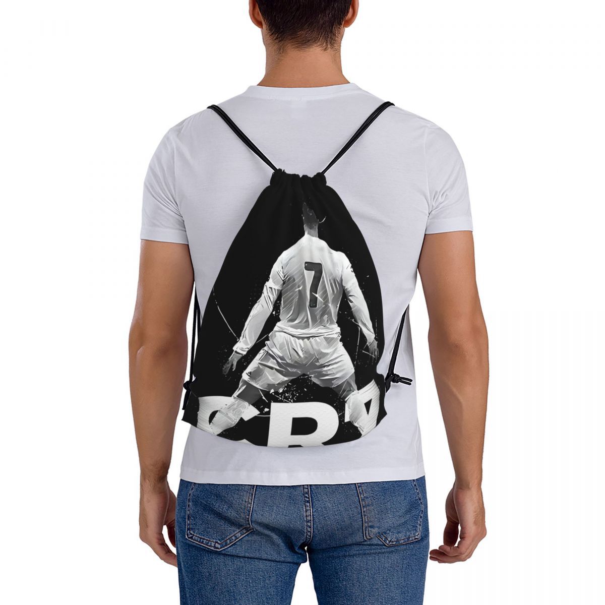 Mochila de baloncesto bolsas de fútbol de fábrica en stock, mochila de regalo para actividades de apertura, logotipo de impresión publicitaria