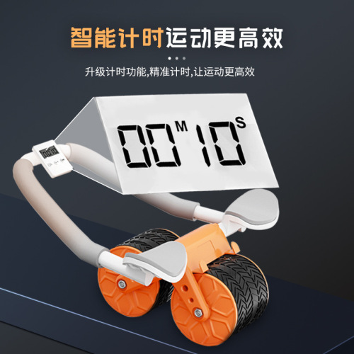 Home Abdominal Roller with Automatic Rebound, Forearm Plank Support, Plank Muscle Contraction Trainer, Fitness Equipment