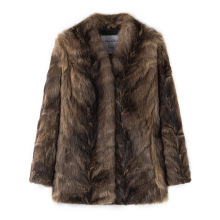 2025年秋冬新款俄罗斯进口黑金紫貂V领貂皮大衣女皮草外套女年轻