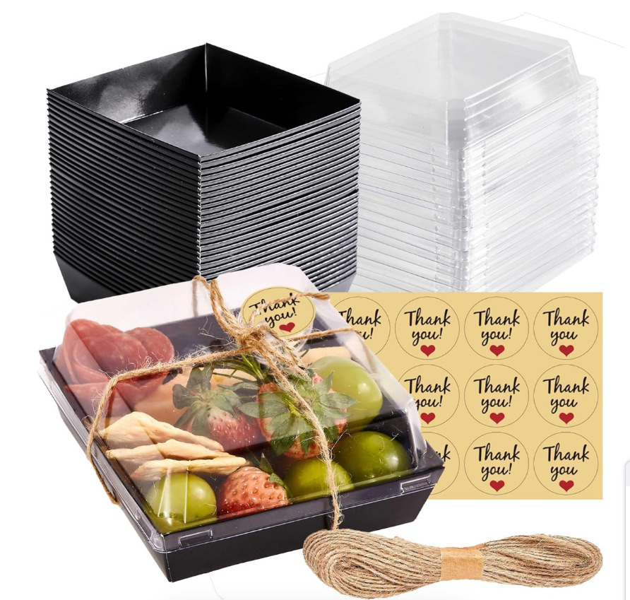 식품 카드 + PET, 두께 강화; 13.5X12.5X6.5 검정 (비닐 포장)