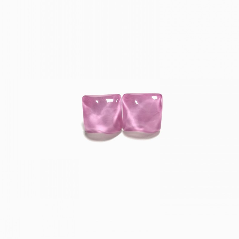 7g Weight 925 Sterling Silver Ear Needle Material No Inlaid Inlay Material Earrings, Ear Studs Classification Wedding, Travel Occasion Resin Material Geometric Pattern Women'S Gender Simple Style Style White, Purple, Green, Silver Color Simple Style Geometric Resin No Inlaid Earrings Ear Studs 12