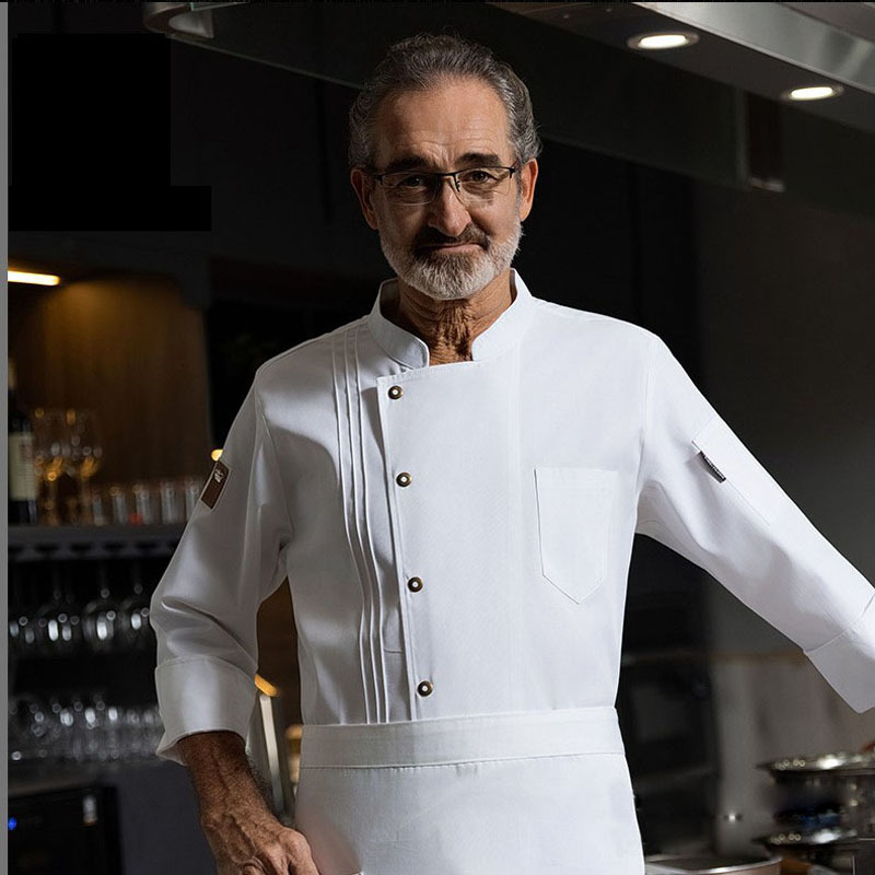 餐饮工作服长袖春秋冬季餐馆食堂快餐厅后厨厨房厨衣厨师服