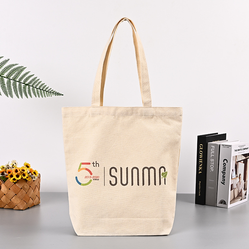 时尚手提帆布袋定 做宣传购物棉布袋空白广告印花帆布袋定 制