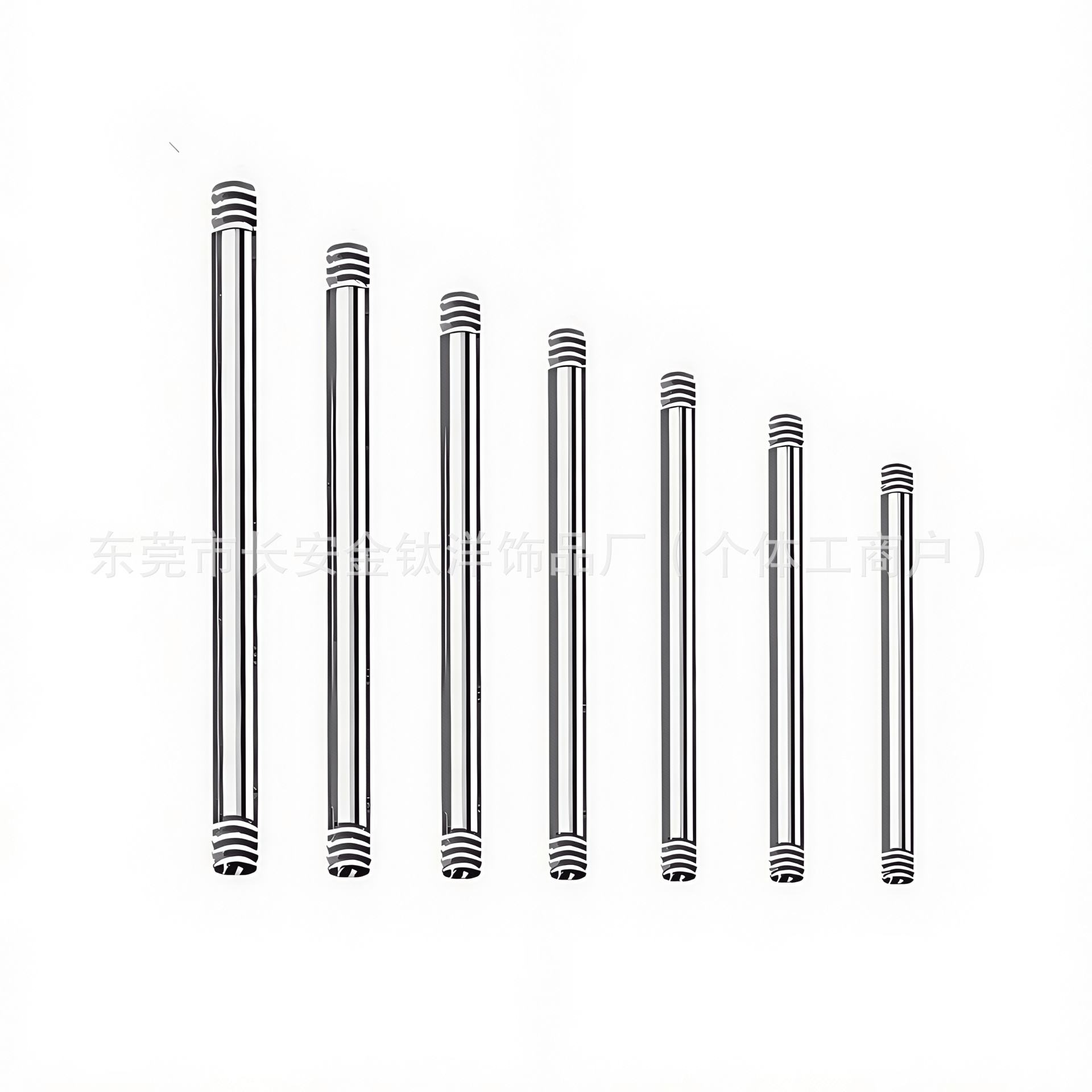 Pointed titanium steel lip stud product view