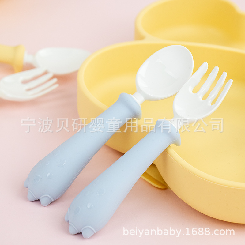 寶寶ppsu勺子長柄學吃飯訓練勺嬰兒一歲自主進食兒童餐具輔食勺子