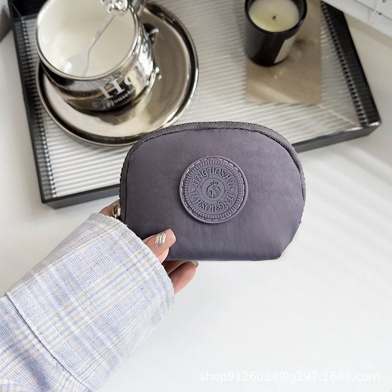 Monedero Mini de Mano para Mujer de Nylon con Cremallera para Uso Diario