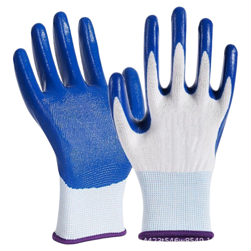 Guantes de protección laboral resistentes al desgaste neumáticos de goma de goma de trabajo de trabajo duro mano de obra duradera al por mayor guantes de látex