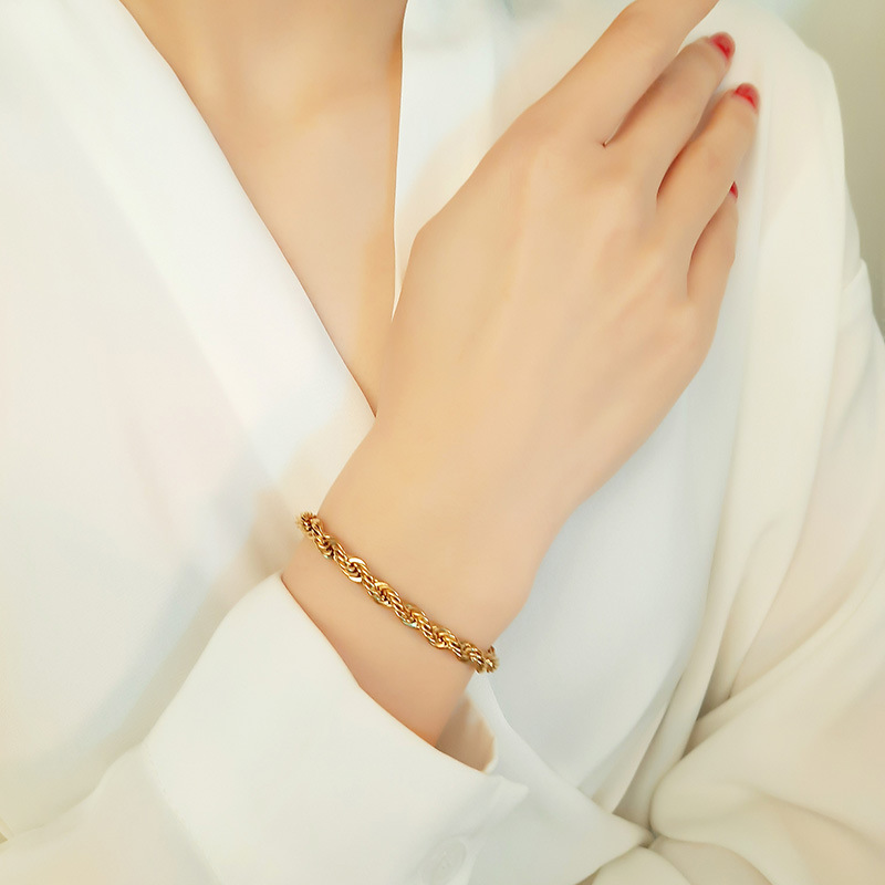 Fashion Twist Stainless Steel Bracelets Stainless Steel Rings