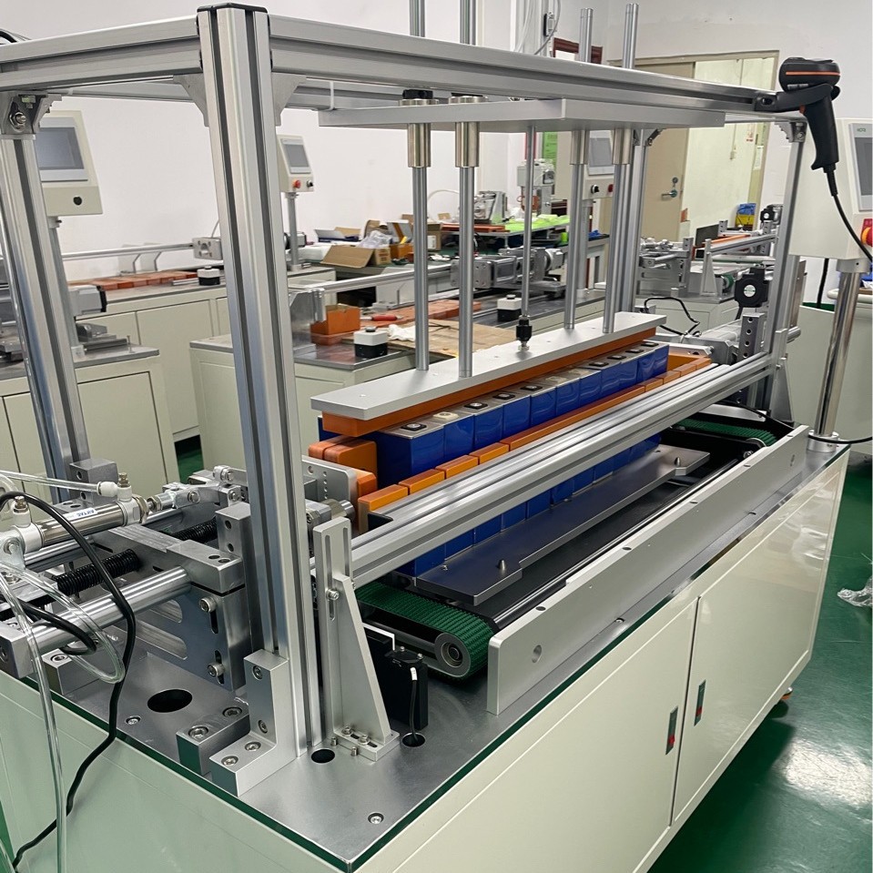 方形锂电池模组堆叠挤压机pack拘紧设备 捆扎新能源高效专用