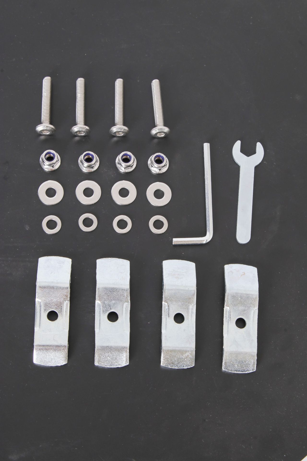 Paquete de accesorios de caja de cola de aleación de aluminio de motocicleta Paquete de tornillo cerradura de cilindro de liberación rápida placa base paquete de instalación Paquete de accesorios de caja lateral