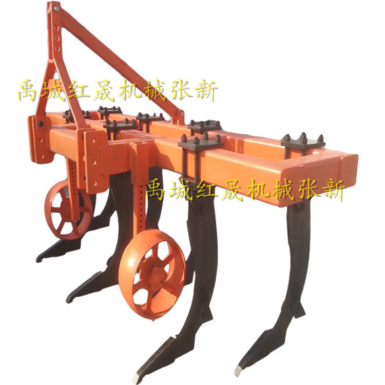 深松机犁铲 带有限深轮深松机现货 拖拉机悬挂深松耙地一体机