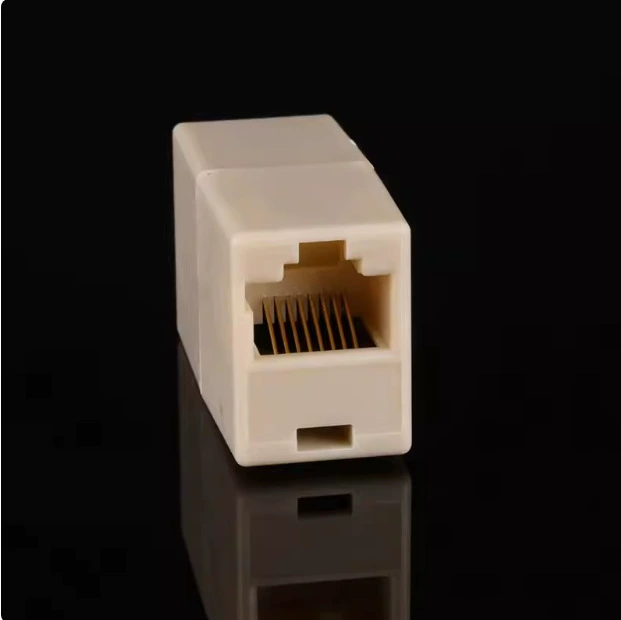 Network direct header RJ45 network cable connector network broadband interface dual -pass network cable pair network cable extender