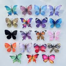 仿生蝴蝶ins风拍照道具仿真花复古手账素材造景材料diy手工装配件