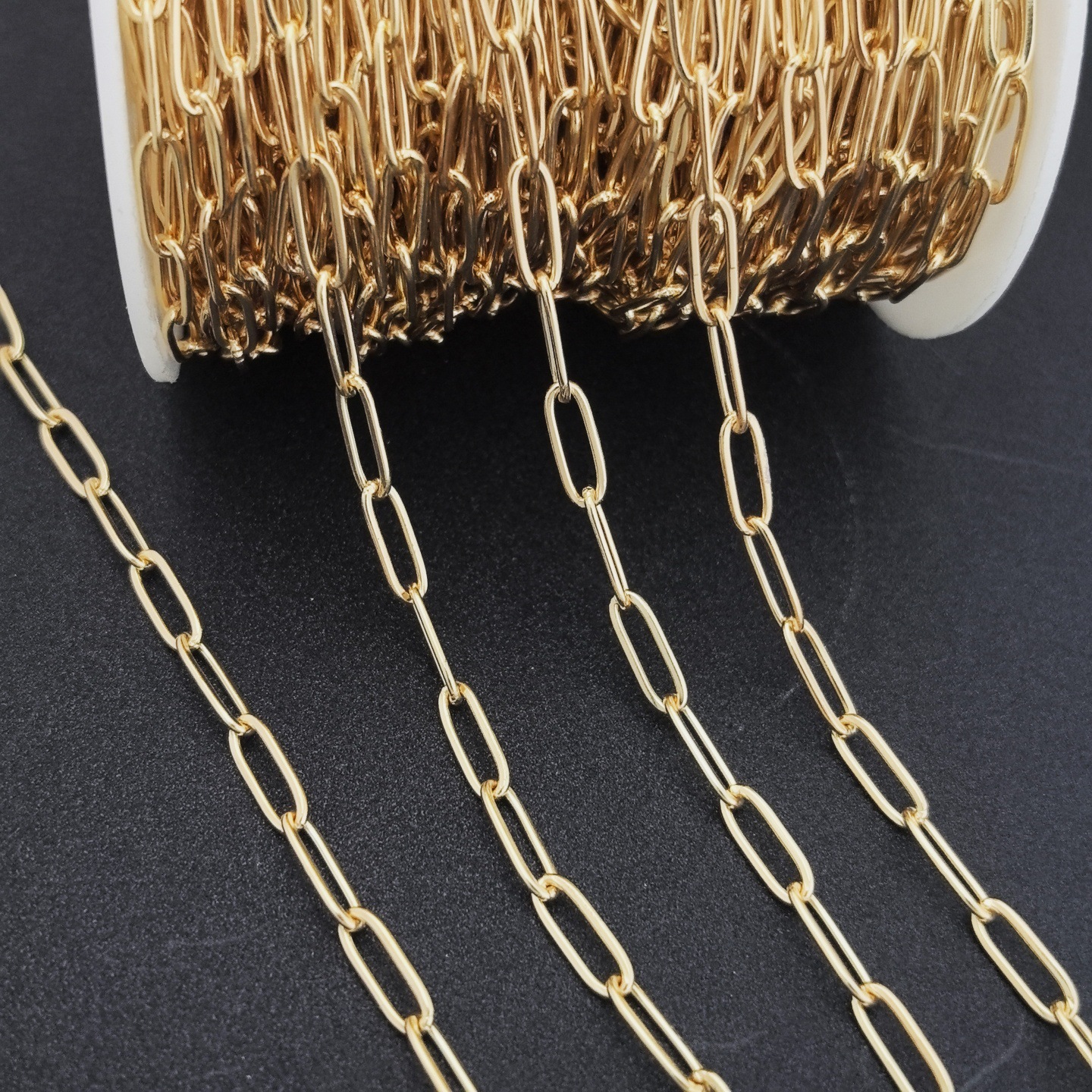 304ステンレス角線十字o型唇チタン鋼チェーンdiyネックレスブレスレット眼鏡鎖飾り卸売り