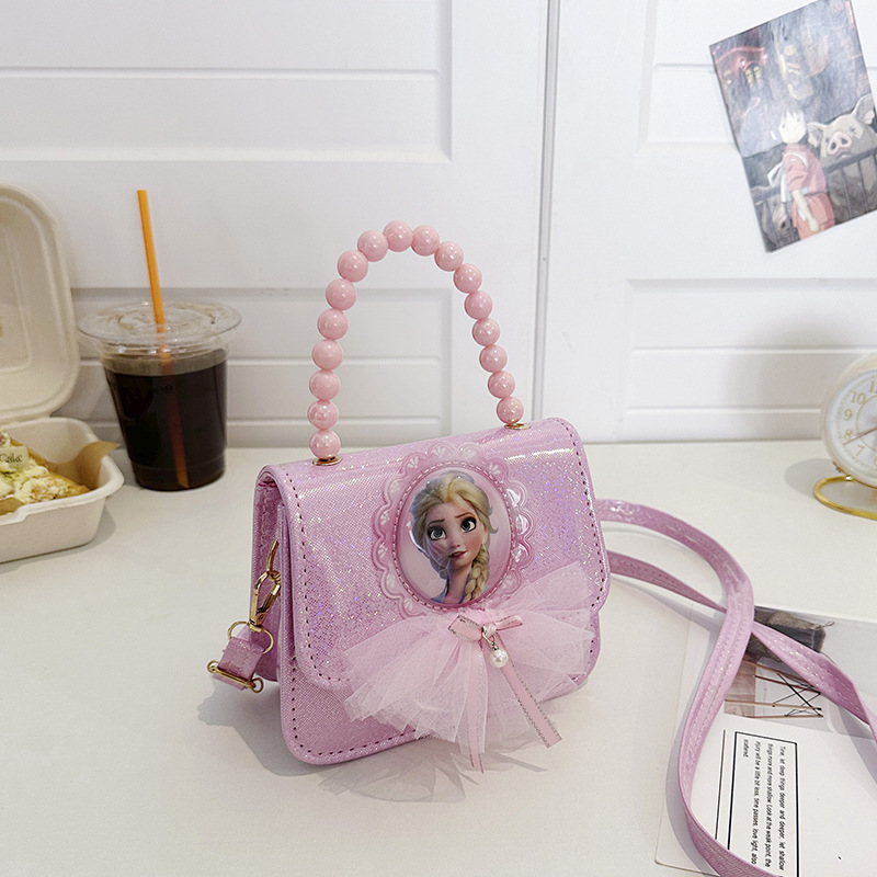Bolsos de mochila para niños, princesa Aisha, bolsos de hombro de moda para niñas, bolsos de perlas para niñas.