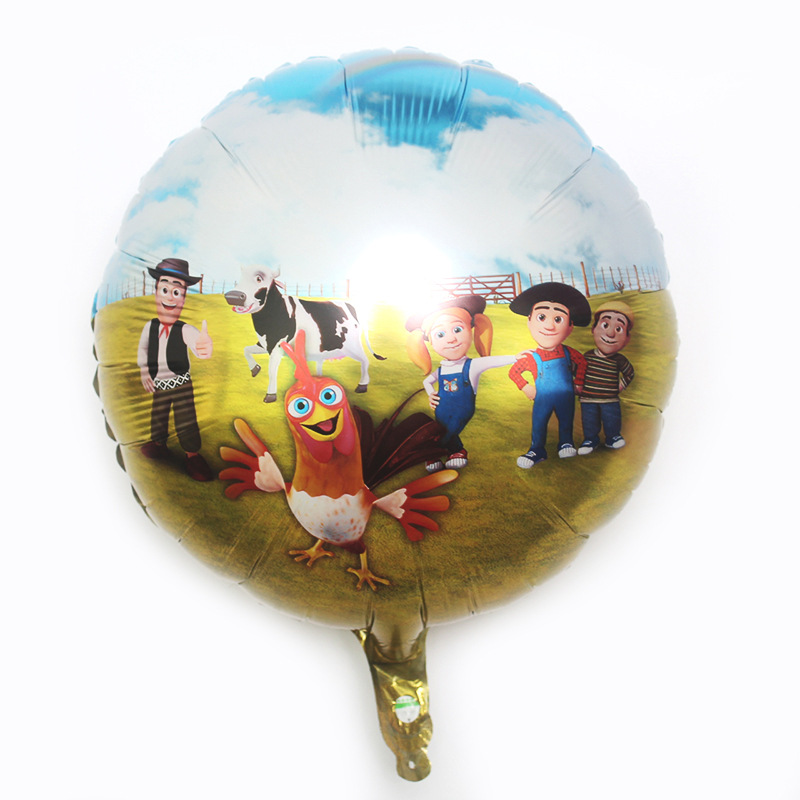 Cartoon Pattern Print Craft Birthday Cartoon Aluminum Film Party Balloons 1 Piece