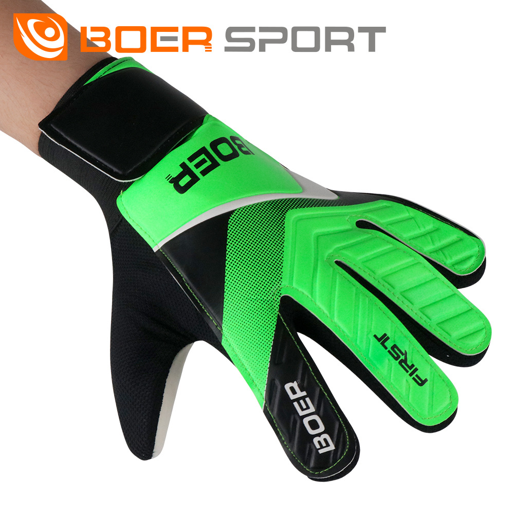 Boer guantes de portero adulto de nivel de entrada guantes antideslizantes guantes de fútbol de portero ventas directas de fábrica