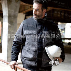 安大叔B299防寒服秋冬工装棉衣工作服棉袄反光警示服