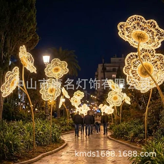 花朵灯 庭院灯 艺术 云朵灯 天使造型 莲花灯 OK手势灯 爱心手势