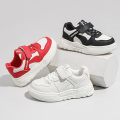 Boys' Sports Shoes 2024 Spring New Children's Casual White Shoes for Girls and Big Kids Soft Sole Shoes Dropshipping