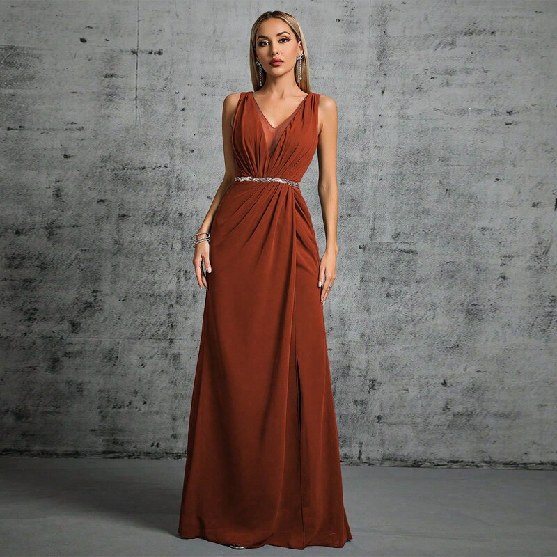 Aliexpress New Sexy V-Neck Evening Dress, Elegant and Slim-Fitting, Suitable for Annual Parties, Cocktail Parties, and Ballroom Events for Women Aliexpress New Sexy V-Neck Evening Dress, Elegant and Slim-Fitting, Suitable for Annual Parties, Cocktail Parties, and Ballroom Events for Women