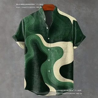 Chemise manches longues et col montant pour homme，新系列pri