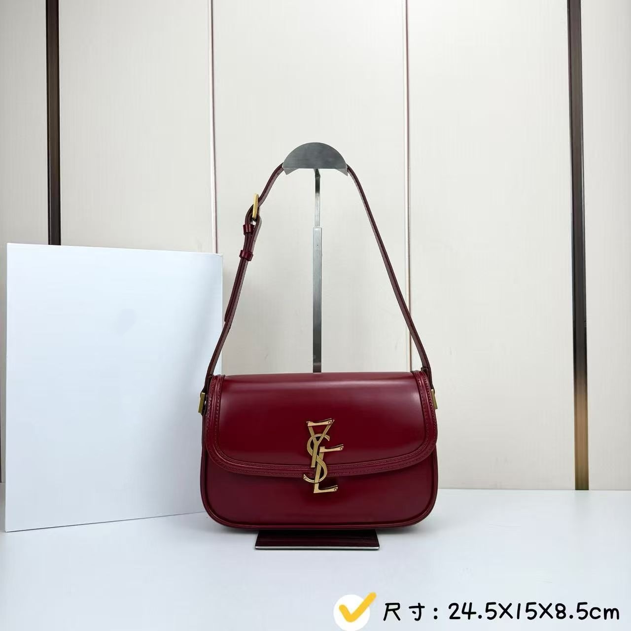 Genuine Leather Saddle Bag 2025 New Arrival Shoulder Underarm Baguette Bag Fashion Versatile Handbag Crossbody Small Square Bag For Women - Thumbnail 8