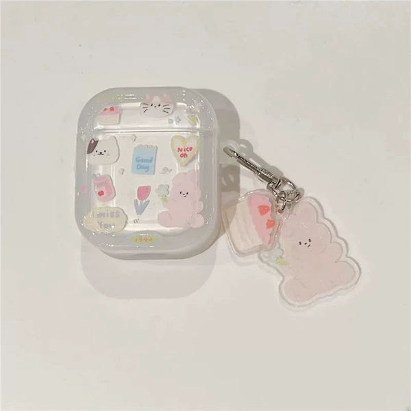 Rabbit, headphones, pendant