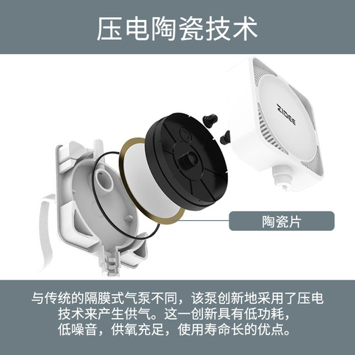 The Zhen Mini Series Small Fish Tank Air Pump Oxygenator Ultra Quiet Ceramic Aquarium Oxygen Pump