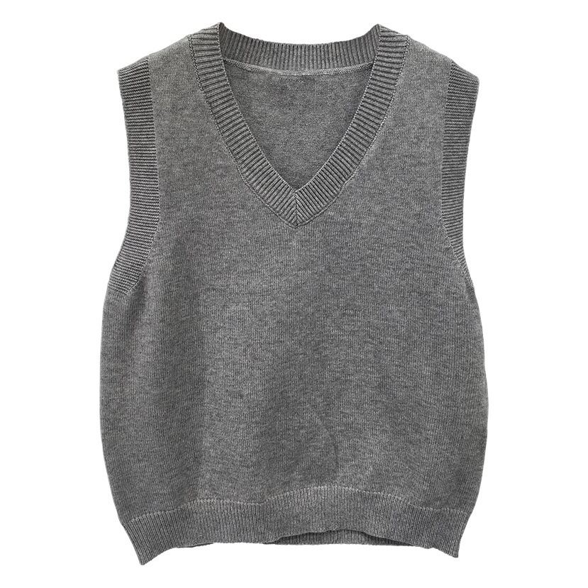 2024 primavera y otoño nuevo estilo suelta vintage suéter de punto Chaleco de las mujeres chaleco estilo coreano versátil abrigo image 1