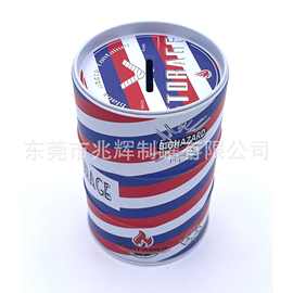 厂家定制圆形儿童储蓄罐投币罐糖果茶叶 玩具礼品压缩T恤食品通用