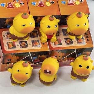 Cute Little Lulu Cute Expression Pack New Product Lulu Figure Ornaments Capybara Blind Box Doll Doll Card Pimba