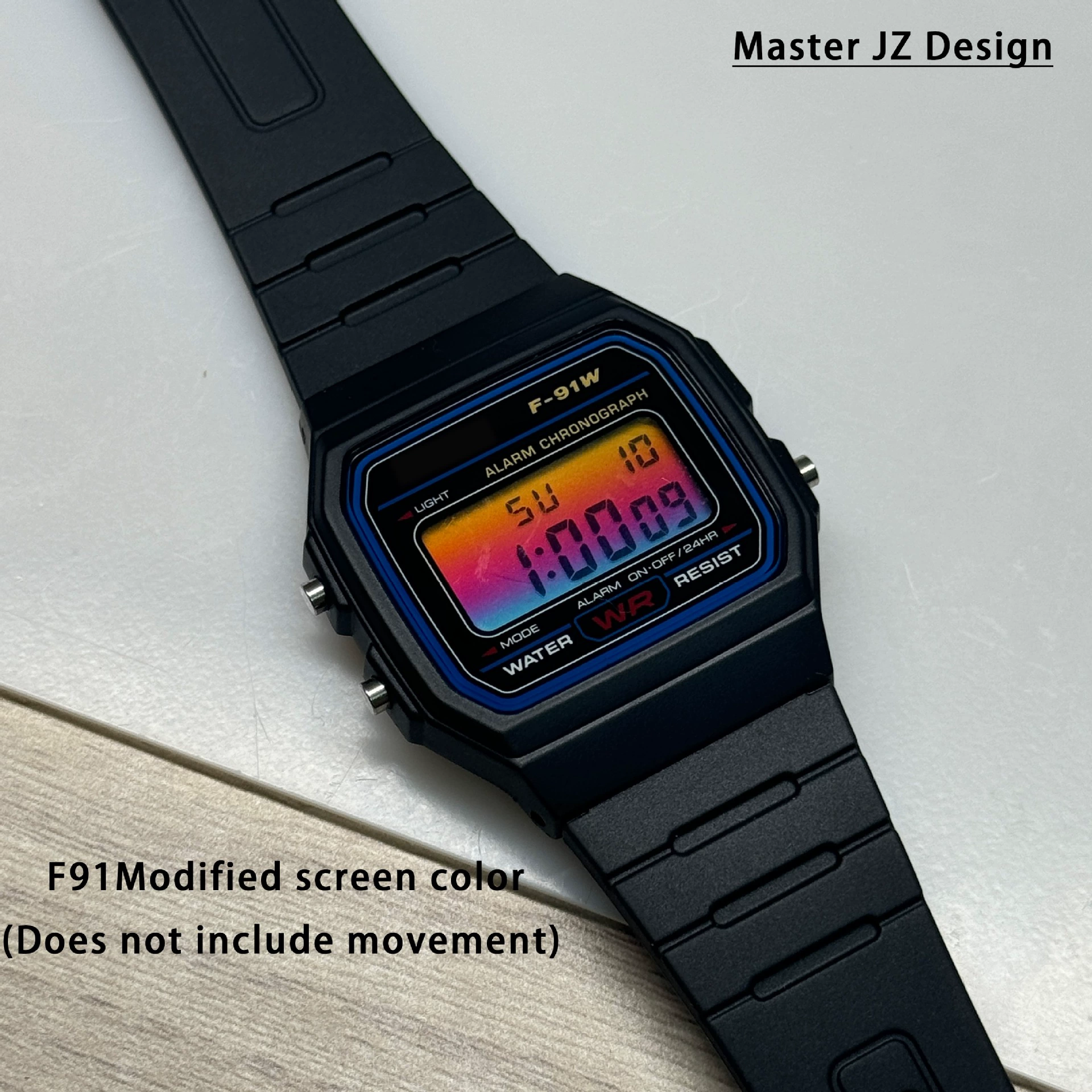 F91 W158 W159 модифицированная цветная пленка DIY экран высокого качества циферблат часы модификация аксессуары