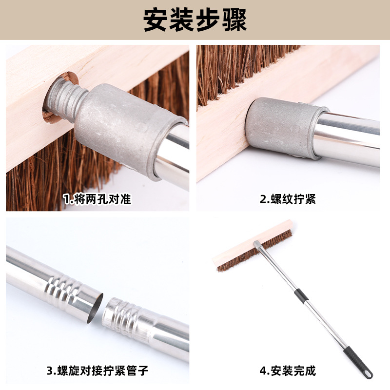 Rastrillo de hojas caídas en el techo Cepillo de limpieza de aleros al por mayor Cepillo de limpieza de hojas caídas en el techo Herramienta de limpieza de nieve Fabricantes de cepillos de limpieza de hojas caídas