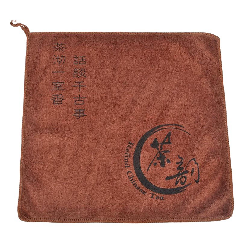 Огненное красное кухонное полотенце с принтом кухонное полотенце фиксированный логотип квадратное полотенце из тонкого волокна чайный реквизит чайный коврик чайная скатерть бесплатная сумка