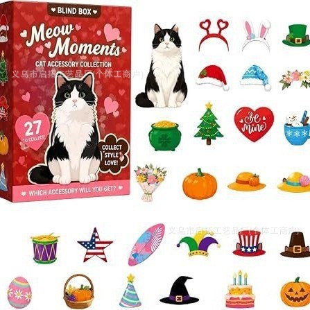 Calendario de Adviento Navideño de Cajas Sorpresa de Acrílico, Interactivo, para Navidad y Fiestas